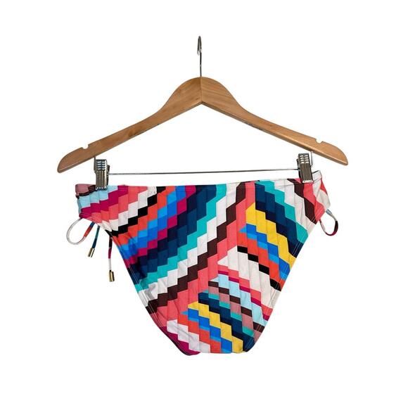 La Blanca Women’s Slice Of Paradise Side Tie Hipster Bottom Sz 8 Multicolor NWOT - Picture 4 of 6